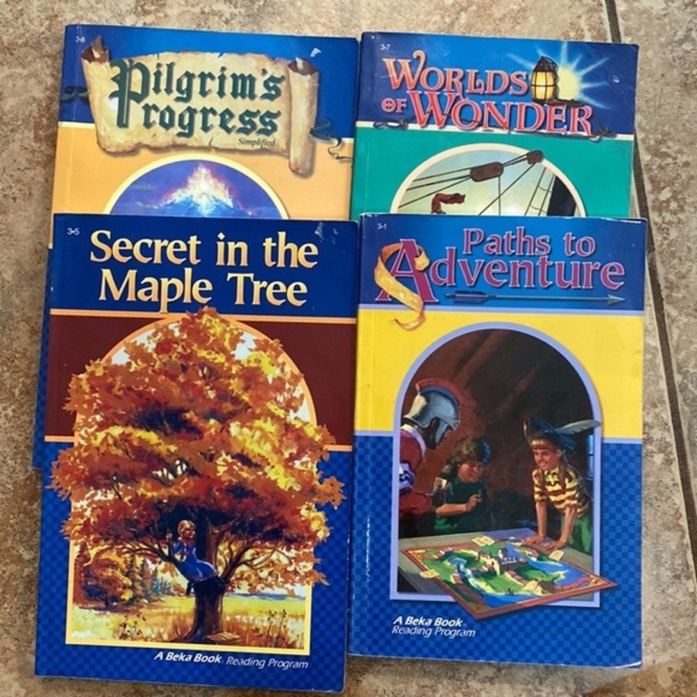 4 A Beka 3rd Grade Reading Books Christian Homeschool Reader Set